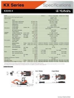 kubota kx040 4 specifications